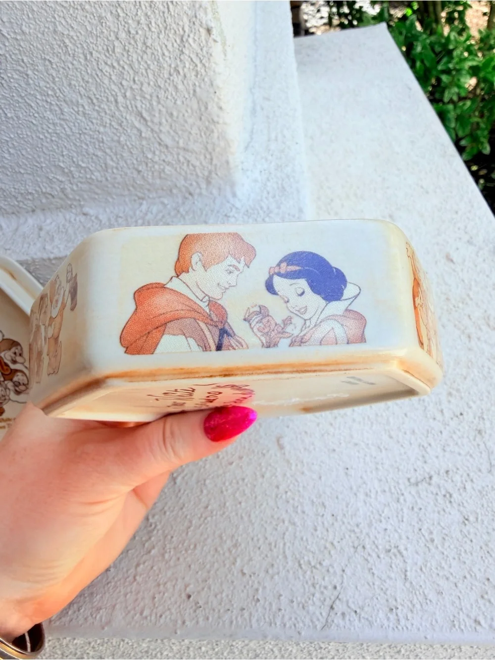 Walt Disney Snow White & Seven Dwarfs 70th Anniversary Porcelain Trinket Box